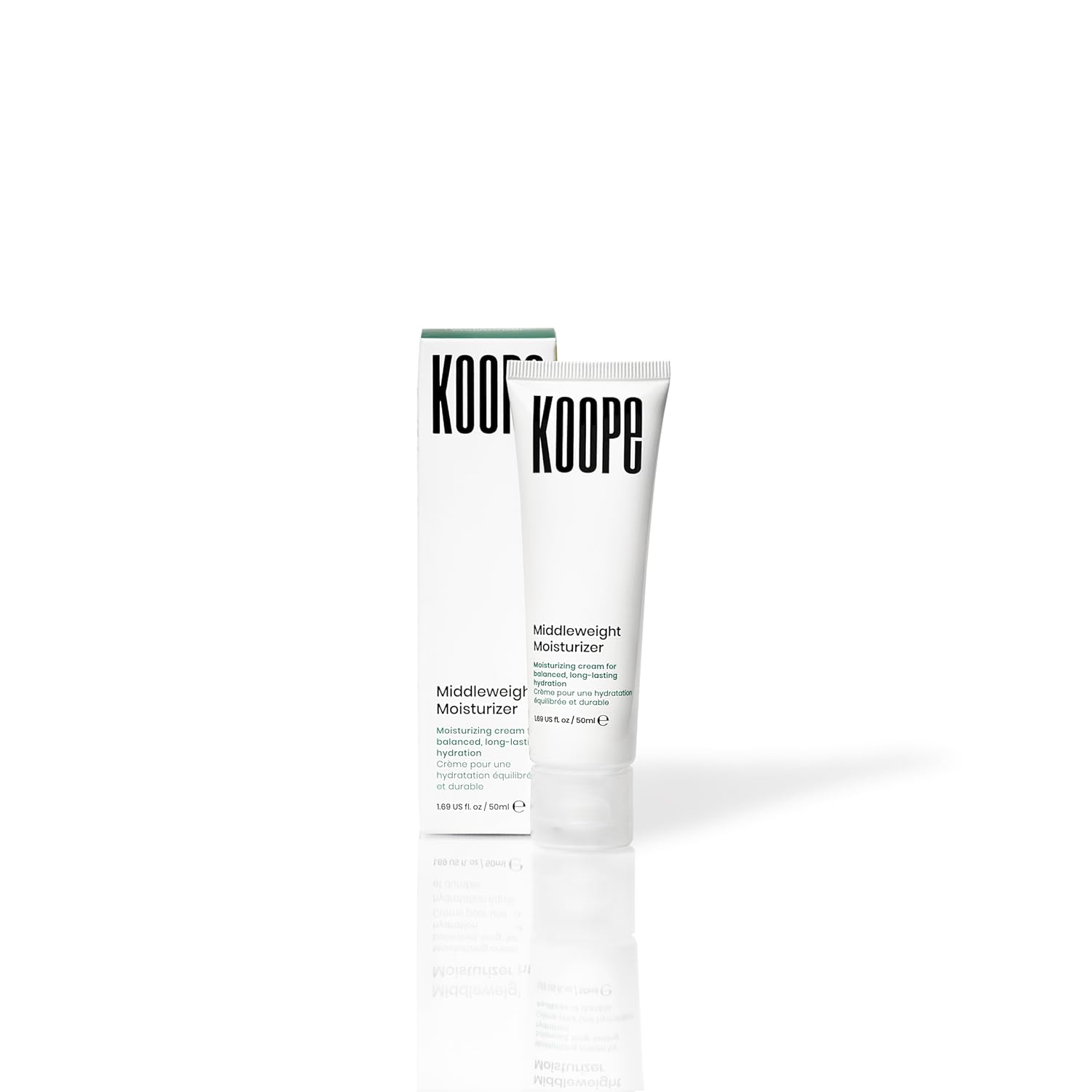 Koope Middleweight Moisturizer Face Cream, For All Skin Types, Balanced Hydration with Hyaluronic Acid, Baobab Oil, Anti-Pollution Shield, Free of Parabens, Sulphates & Fragrances, Vegan, 1.69 FL OZ