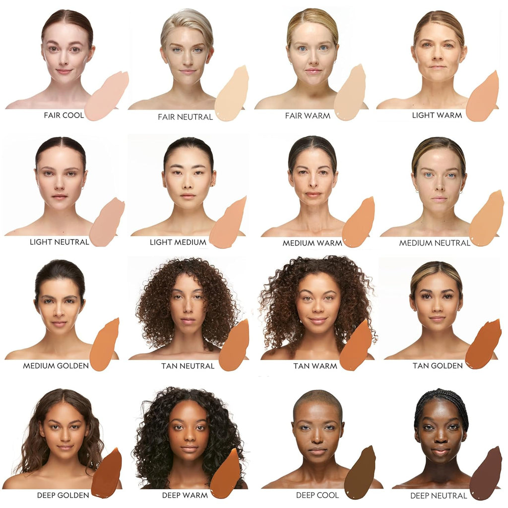YENSA Skin on Skin BC Foundation Makeup - CC Cream, BB Cream & Full Coverage Foundation-In-One - Buildable, Radiant Finish with SPF 40, Hyaluronic Acid, Peptides & 8 SuperBlacks - Tan Golden (1 oz)